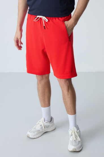 Fiesta Pamuklu Kalın Yumuşak Dokulu Standart Fit Basic Erkek Şort - 81276 - Air Jones (1)