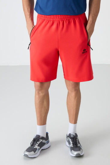 Fiesta Gizli Fermuar Arka Cepli Bağcıklı Standart Kalıp Erkek Şort - 81136 - TOMMYLIFE (1)