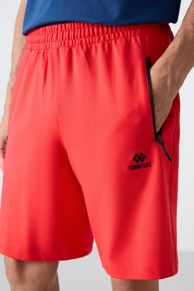 Fiesta Gizli Fermuar Arka Cepli Bağcıklı Standart Kalıp Erkek Şort - 81136 - 3