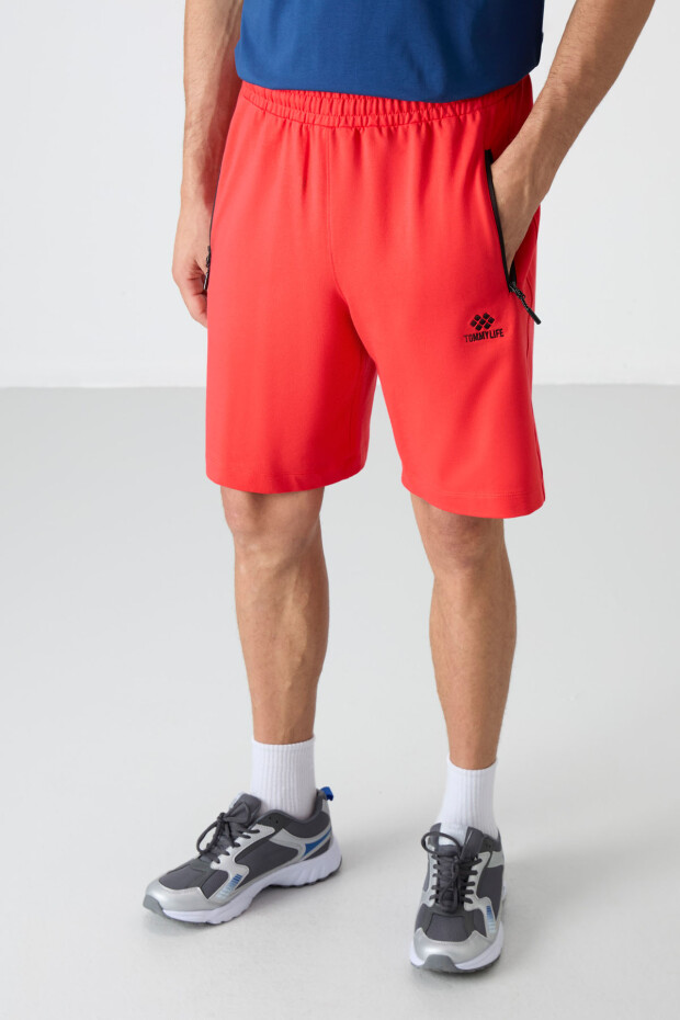 Fiesta Gizli Fermuar Arka Cepli Bağcıklı Standart Kalıp Erkek Şort - 81136 - 6