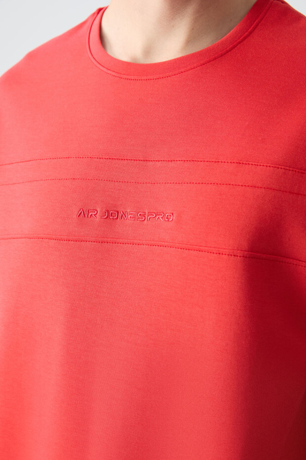 Fiesta Lacivert Pamuklu Kalın Yumuşak Dokulu Oversize Fit Basic Erkek Eşofman Takım - 85261 - 4