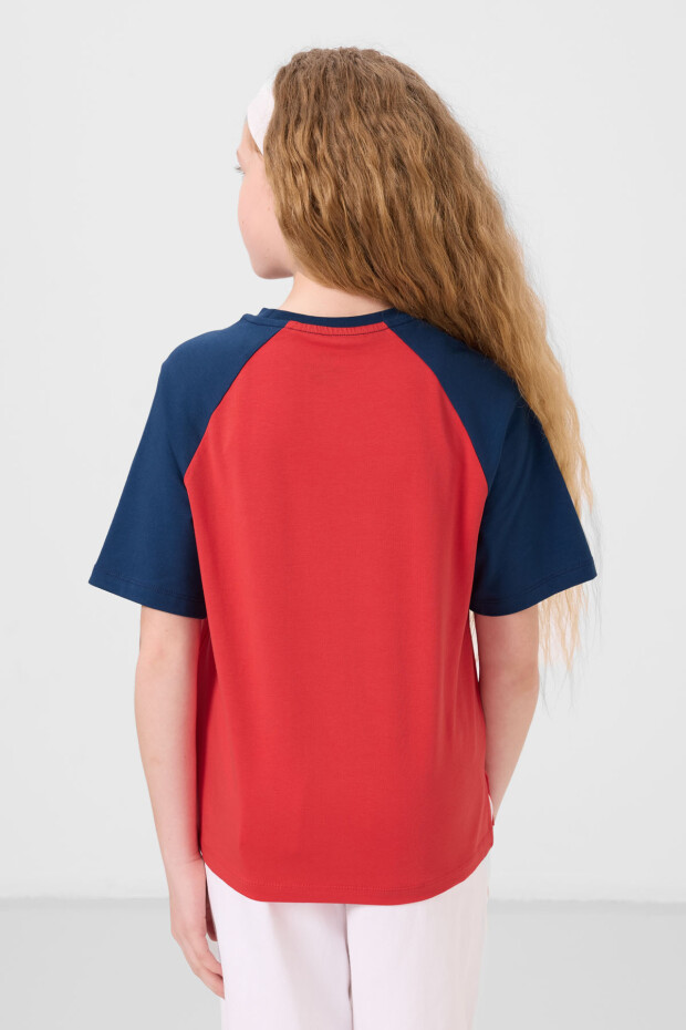 Fiesta O Yaka Pamuklu Baskılı Rahat Form Fit Kız Çocuk T-Shirt - 75179 - 5