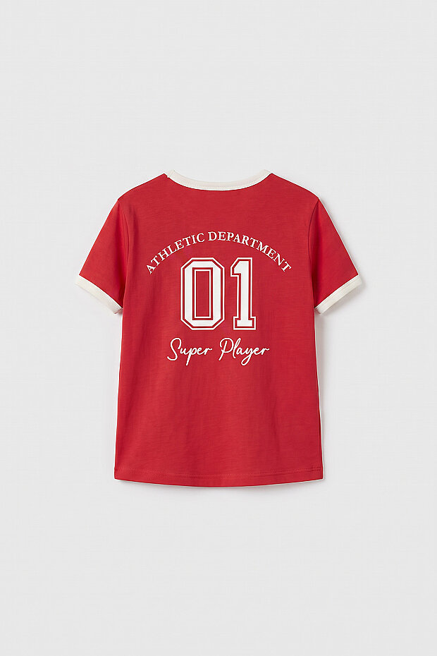 Fiesta Omuz Biye Detaylı Baskılı Kız Çocuk T-Shirt - 75181 - 5