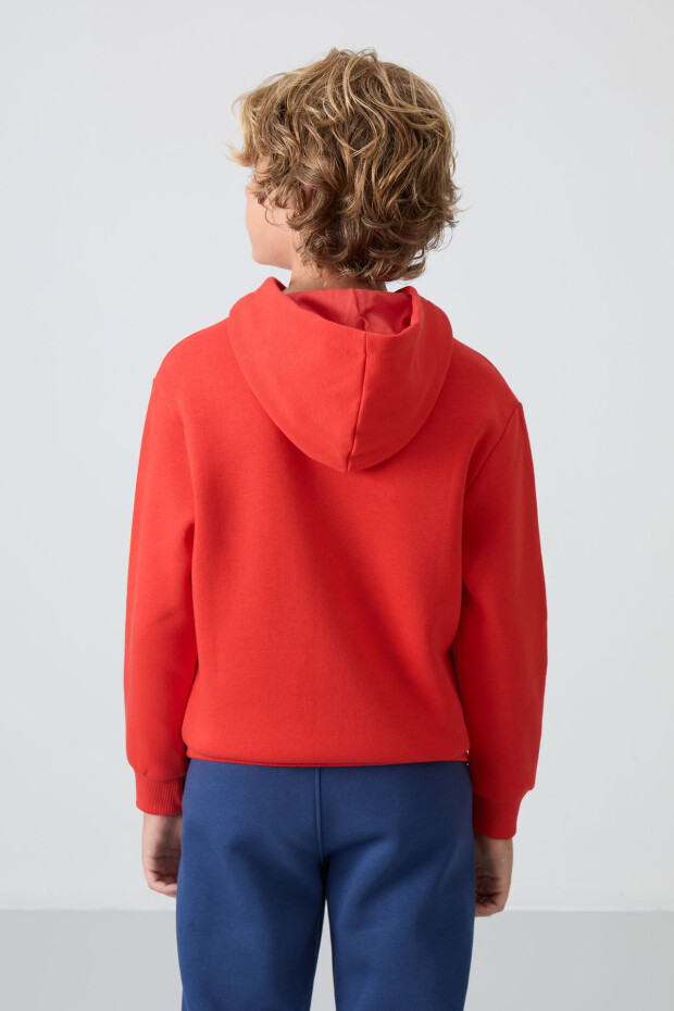 Fiesta Pamuklu Kalın İçi Tüylü Yumuşak Dokulu Standart Fit Baskılı Erkek Çocuk Sweatshirt - 11215 - 5