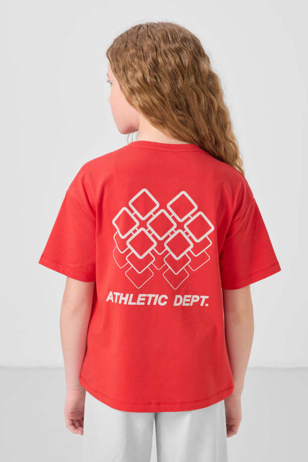Fiesta Pamuklu O Yaka Rahat Form Fit Baskılı Kız Çocuk T-Shirt - 75178 - 5