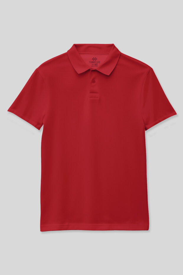 Fiesta Polo Yaka Standart Fit Basic Unisex Çocuk T-Shirt - 11330 - 3