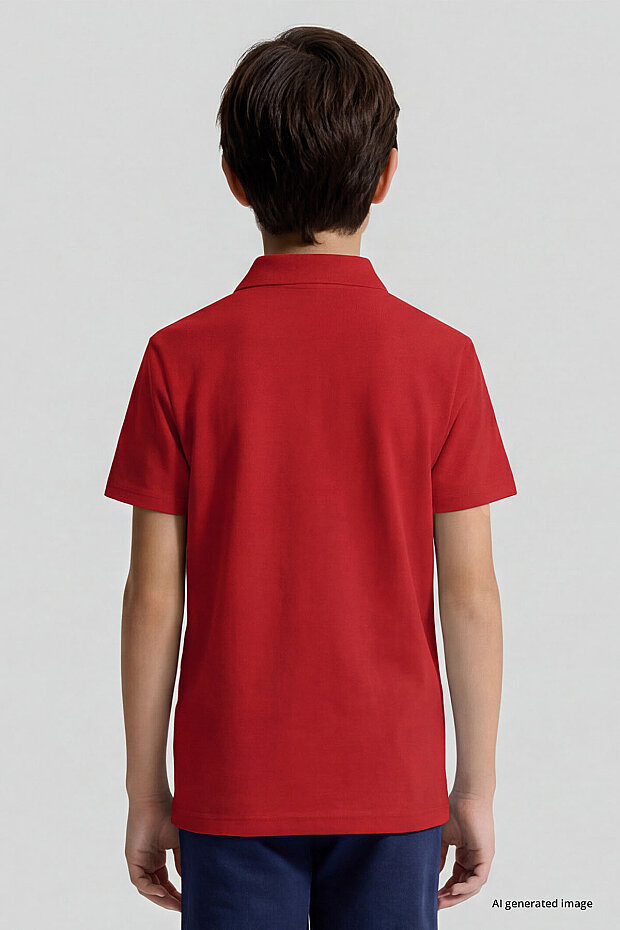 Fiesta Polo Yaka Standart Fit Basic Unisex Çocuk T-Shirt - 11330 - 6