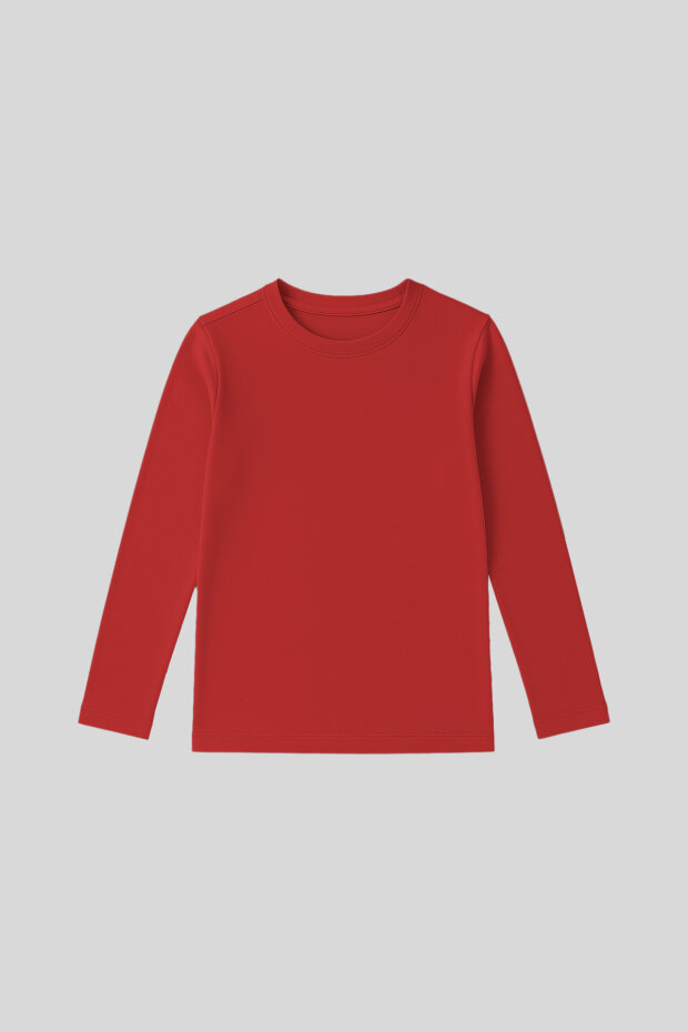 Fiesta O Yaka Standart Fit Basic Uzun Kollu Unisex Çocuk T-Shirt - 11329 - 1