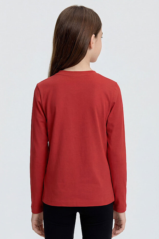 Fiesta O Yaka Standart Fit Basic Uzun Kollu Unisex Çocuk T-Shirt - 11329 - 6