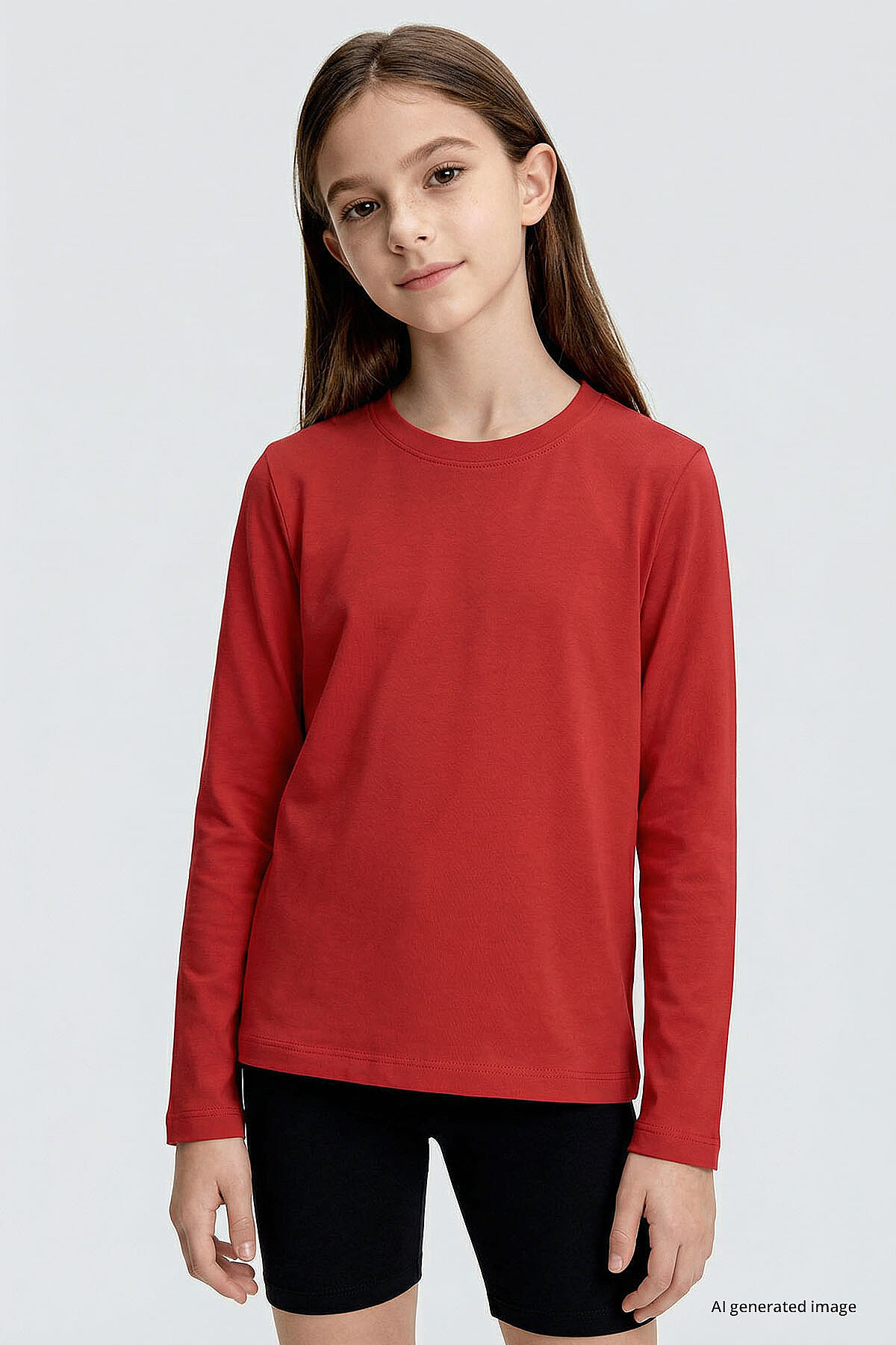 Fiesta O Yaka Standart Fit Basic Uzun Kollu Unisex Çocuk T-Shirt - 11329 - TOMMYLIFE (1)