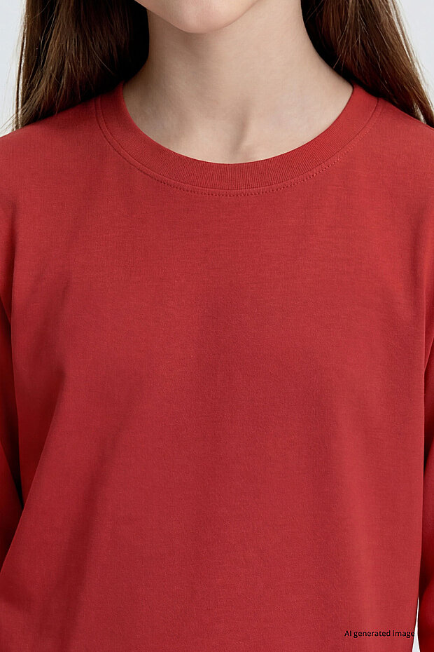 Fiesta O Yaka Standart Fit Basic Uzun Kollu Unisex Çocuk T-Shirt - 11329 - 6