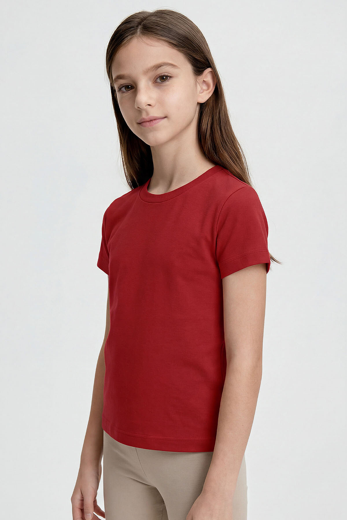 Fiesta O Yaka Standart Fit Basic Unisex Çocuk T-Shirt - 11328 - TOMMYLIFE (1)