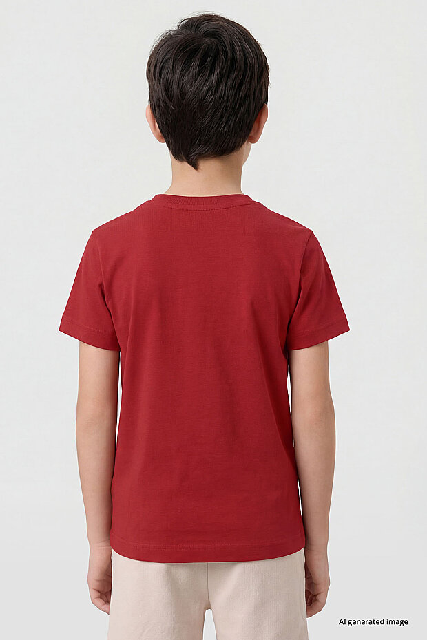 Fiesta O Yaka Standart Fit Basic Unisex Çocuk T-Shirt - 11328 - 4