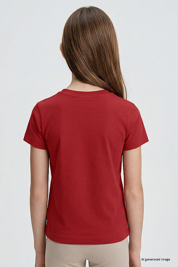 Fiesta O Yaka Standart Fit Basic Unisex Çocuk T-Shirt - 11328 - 6