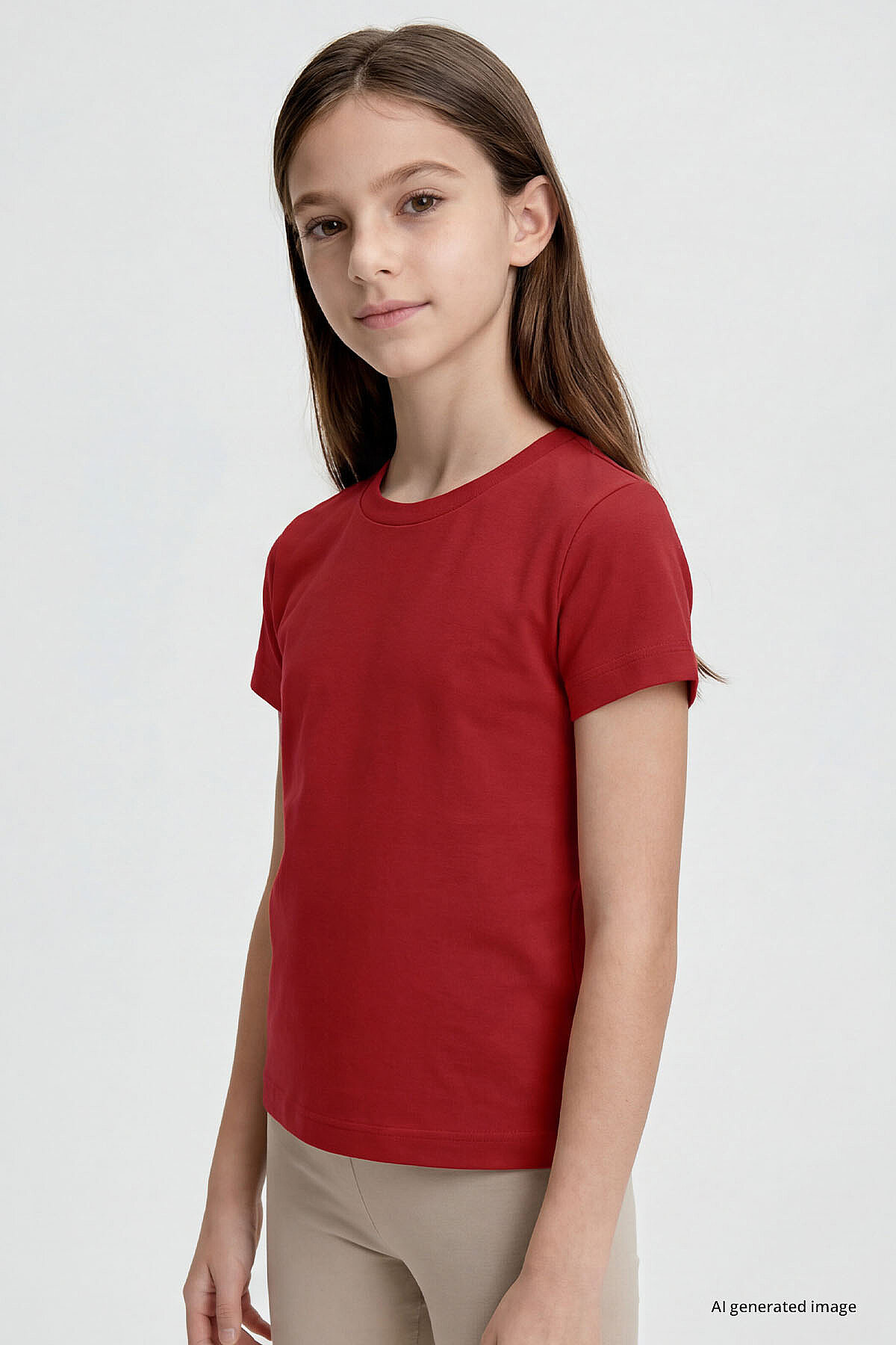Fiesta O Yaka Standart Fit Basic Unisex Çocuk T-Shirt - 11328 - TOMMYLIFE (1)