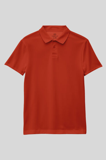 Fiesta Polo Yaka Standart Fit Basic Unisex Çocuk T-Shirt - 11330 