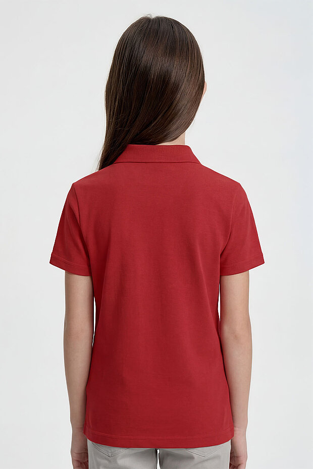 Fiesta Polo Yaka Standart Fit Basic Unisex Çocuk T-Shirt - 11330 - 4