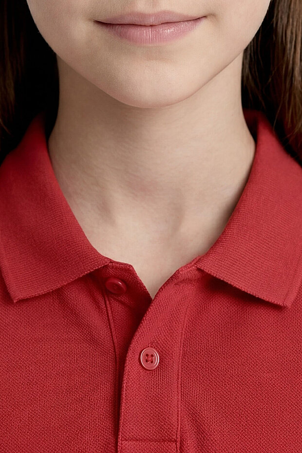 Fiesta Polo Yaka Standart Fit Basic Unisex Çocuk T-Shirt - 11330 - 5