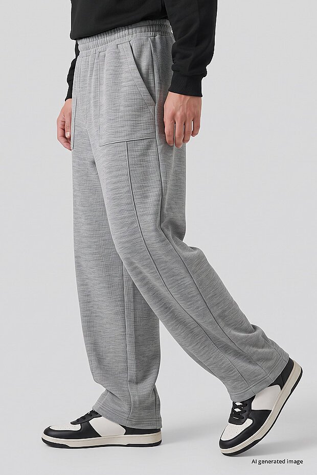 Gri Melanj Balon Fit Erkek Eşofman Alt - 82205 - 3