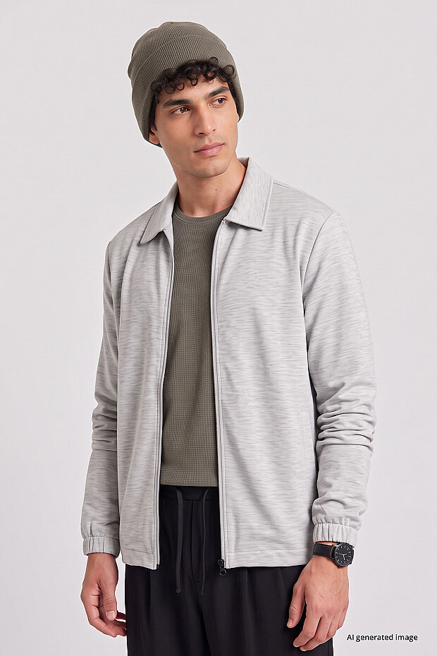Gri Rahat Form Erkek Ceket - 88494 - 3