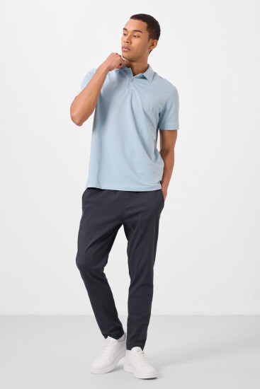 Gri Standart Fit Dokuma Hafif Esnek Chino Erkek Pantolon - 82179 