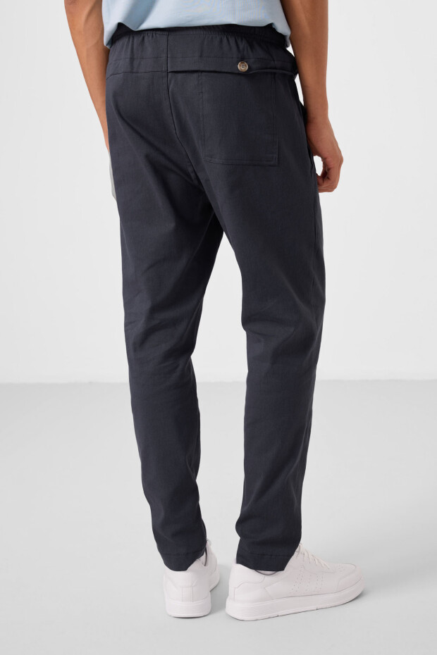 Gri Standart Fit Dokuma Hafif Esnek Chino Erkek Pantolon - 82179 - 7