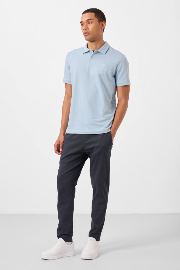 Gri Standart Fit Dokuma Hafif Esnek Chino Erkek Pantolon - 82179 - 5