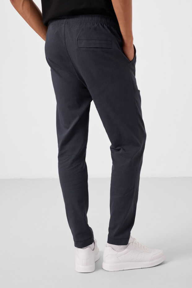 Gri Standart Fit Dokuma Hafif Esnek Chino Erkek Pantolon - 82180 - 7