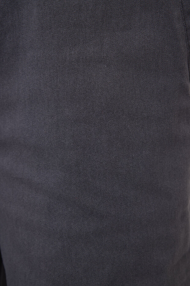 Gri Standart Fit Dokuma Hafif Esnek Chino Erkek Şort - 81292 - 6