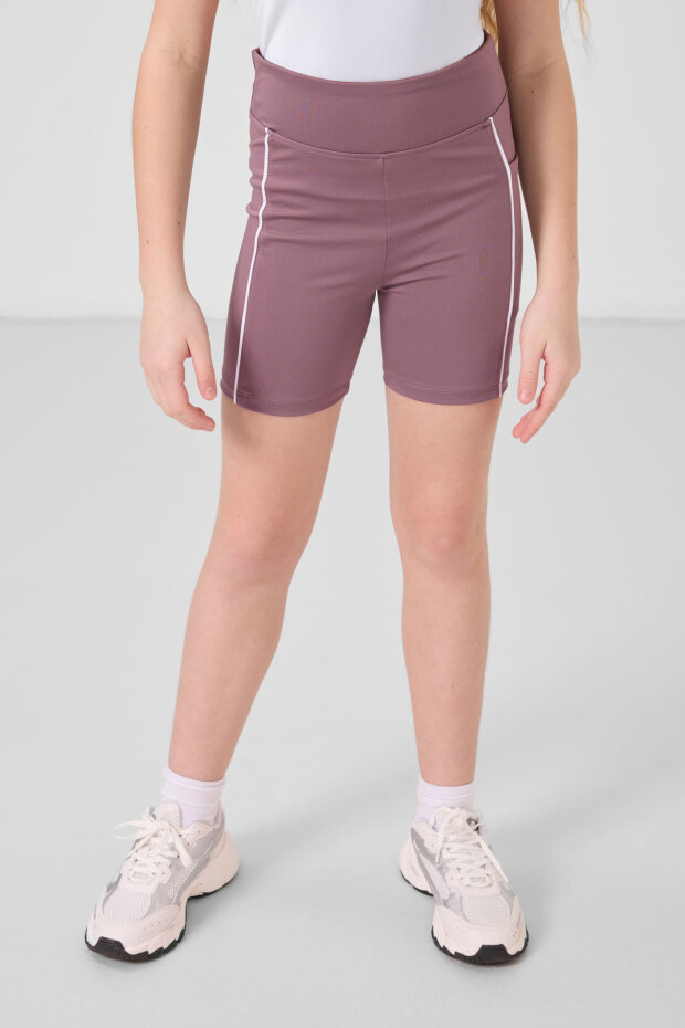 Gül Kurusu Esnek Standart Fit Basic Performans Kız Çocuk Tayt - 75189 - 2