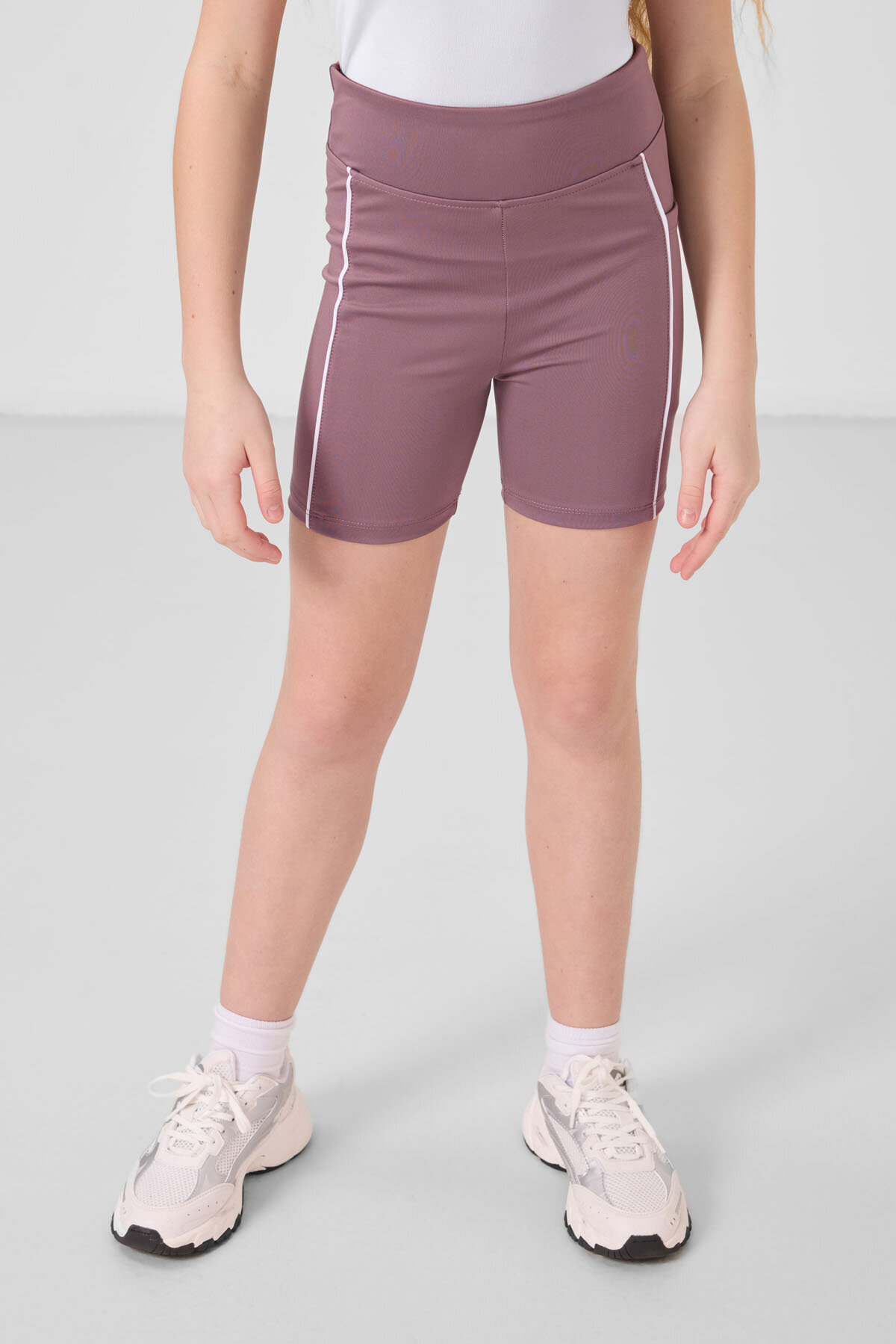 Gül Kurusu Esnek Standart Fit Basic Performans Kız Çocuk Tayt - 75189 - TOMMYLIFE (1)