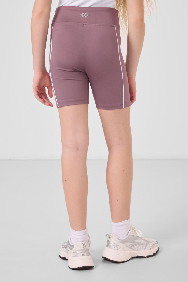 Gül Kurusu Esnek Standart Fit Basic Performans Kız Çocuk Tayt - 75189 - 6