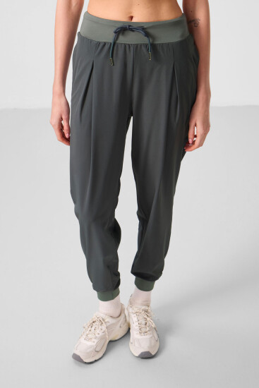 Haki Cepli Standart Kalıp Kadın Yoga Pantolon - 94677 - TOMMYLIFE (1)