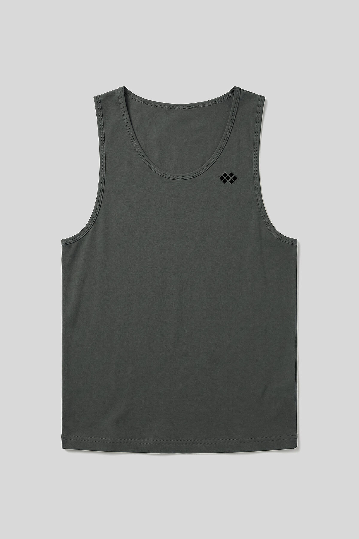 Haki Standart Kalıp Basic Spor Performans Kolsuz Erkek Atlet - 88503 - TOMMYLIFE