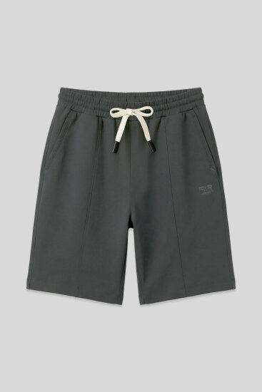 Haki Pamuklu Kalın Yumuşak Dokulu Standart Fit Basic Erkek Şort - 81277 