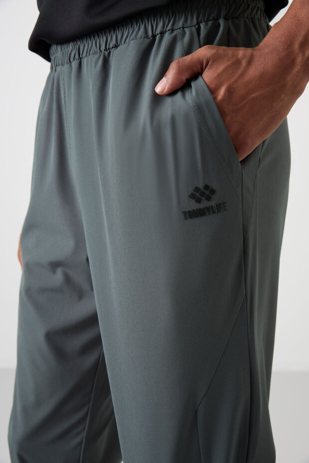 Haki İnce Yumuşak Comfort Fit Erkek Eşofman Alt - 82119 - 3