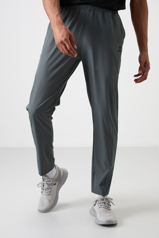 Haki İnce Yumuşak Comfort Fit Erkek Eşofman Alt - 82119 - 6