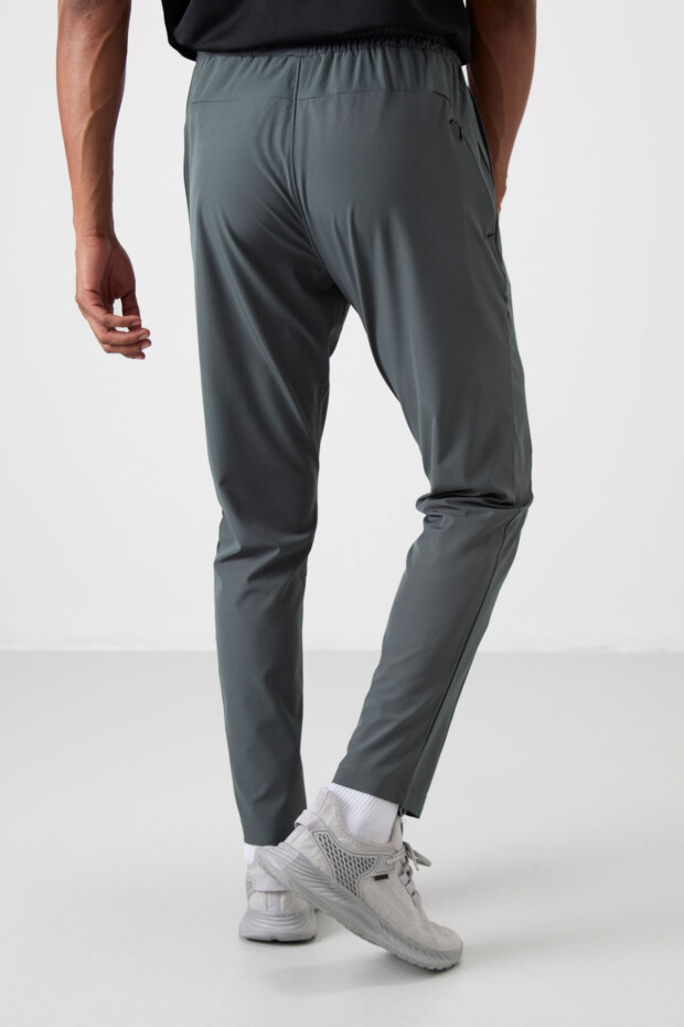 Haki İnce Yumuşak Comfort Fit Erkek Eşofman Alt - 82119 - 7