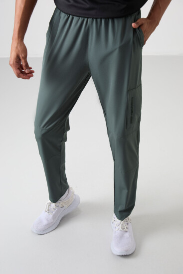Haki İnce Yumuşak Comfort Fit Erkek Eşofman Alt - 82120 