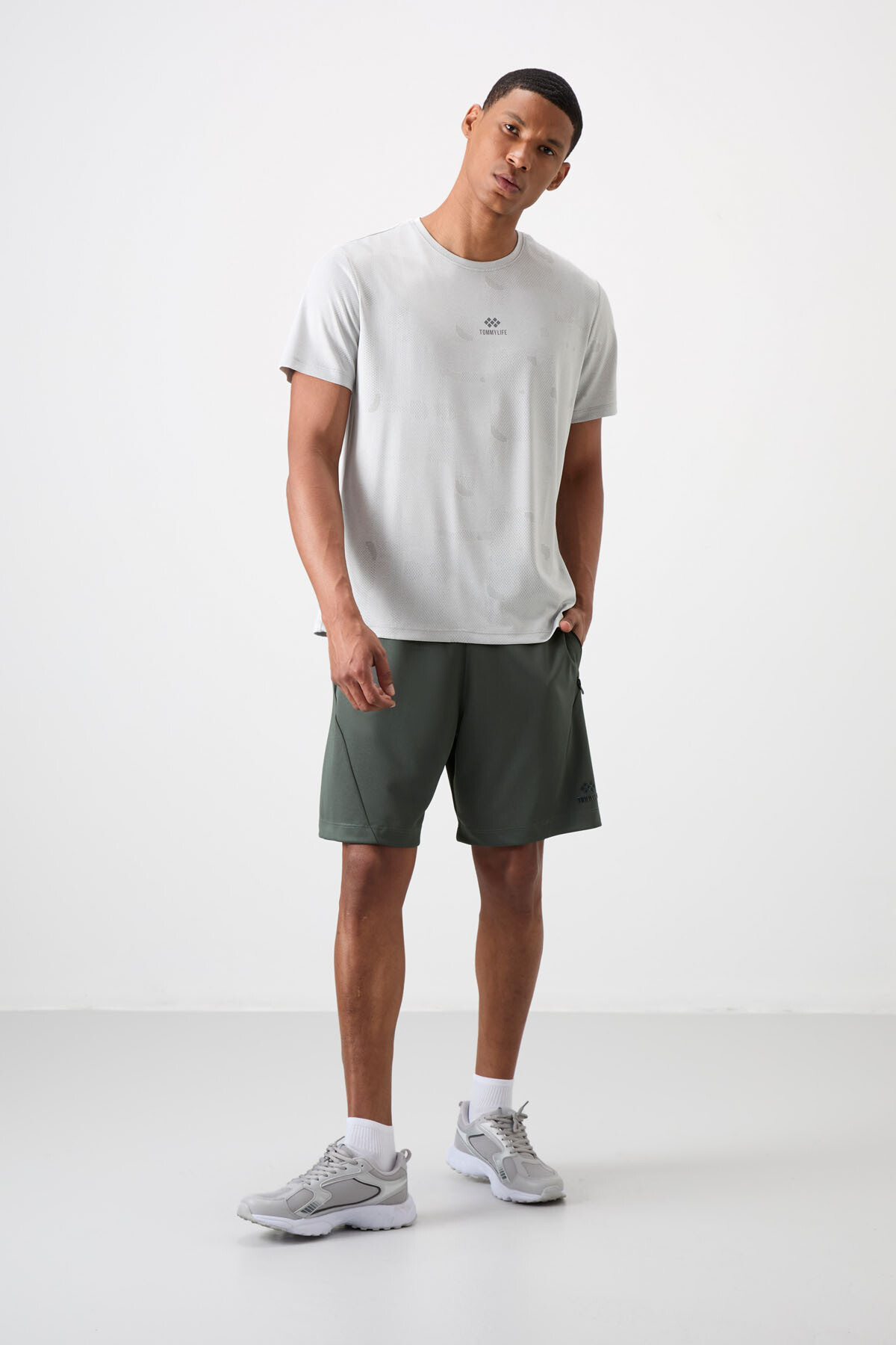 Haki Kalın Yumuşak Comfort Fit Erkek Şort - 81273 - TOMMYLIFE
