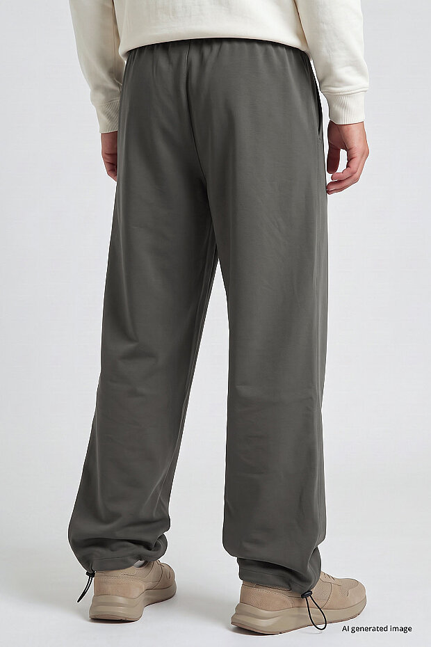 Haki Lastikli Erkek Baggy Eşofman Alt - 82200 - 5
