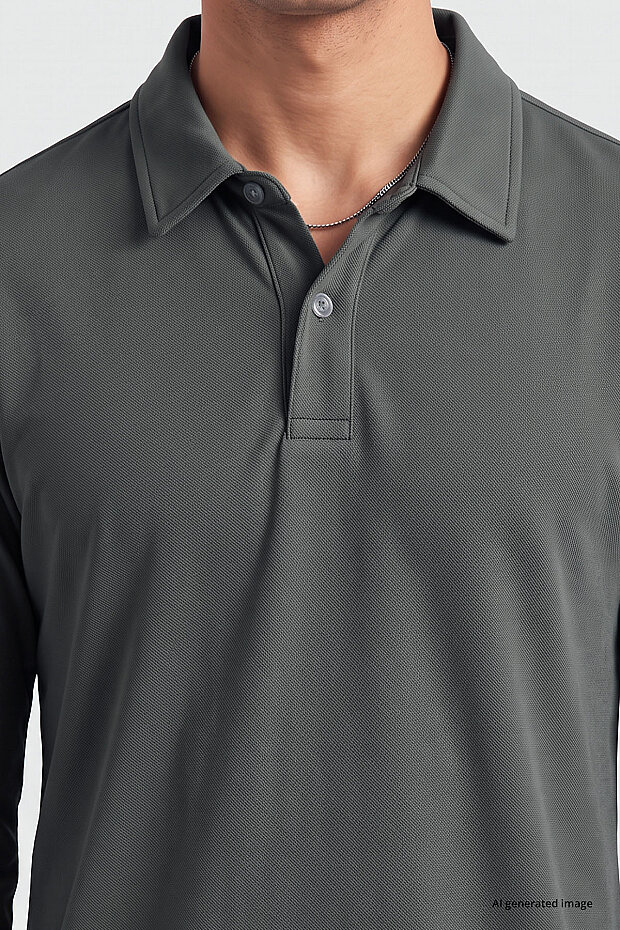 Haki Rahat Form Basic Erkek Polo Yaka T-Shirt - 88512 - 3
