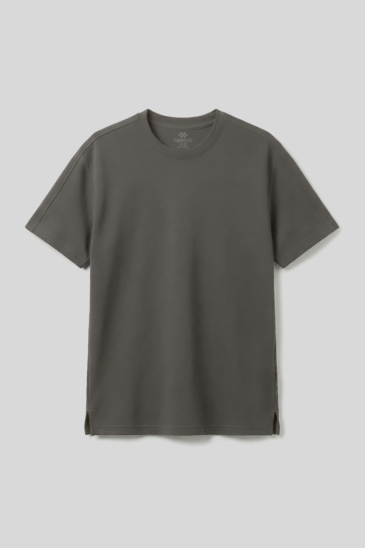 Haki Rahat Form Esnek Nefes Alabilir Erkek T-Shirt - 88495 - TOMMYLIFE (1)