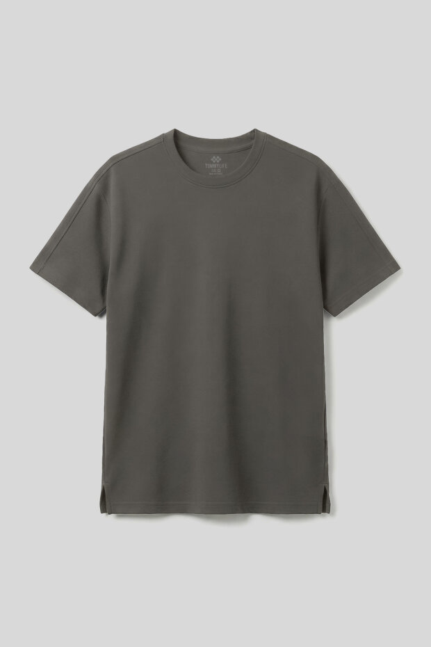 Haki Rahat Form Esnek Nefes Alabilir Erkek T-Shirt - 88495 - 2