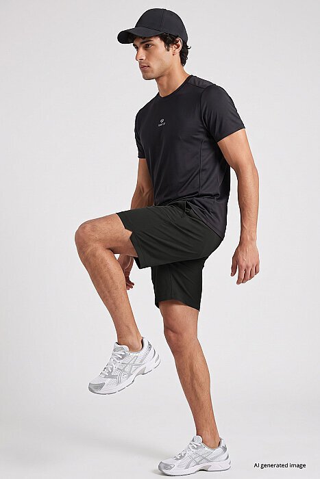 Haki Standart Fit Erkek Performans Şort - 81315 