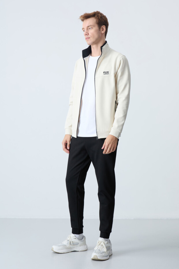 Hugo Bej - Siyah Jogger Erkek Eşofman Takım - 85198 - 3