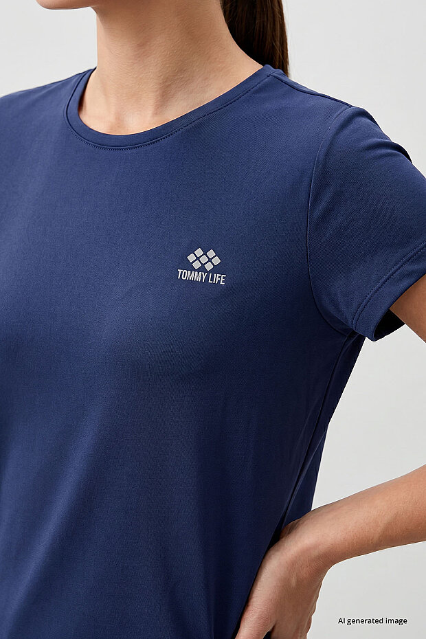 İndigo Basic Kısa Kol Standart Kalıp O Yaka Kadın T-Shirt - 97144 - 4