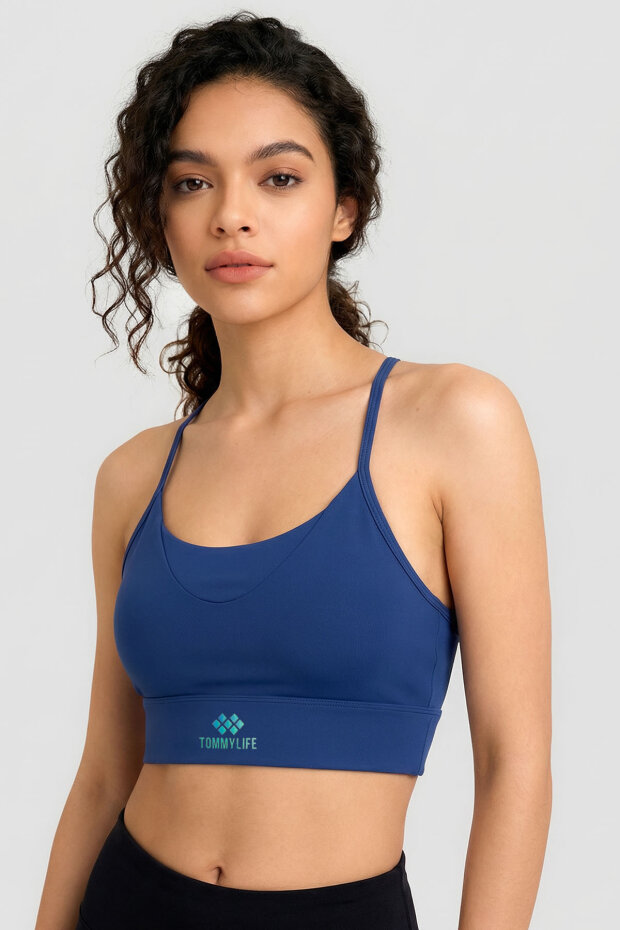 İndigo Standart Fit Baskılı Sırt Detaylı Kadın Spor Büstiyer - 97300 - 3