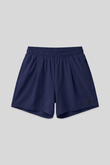 İndigo Gizli Cep Fermuarlı Rahat Form Kadın Şort - 91014 