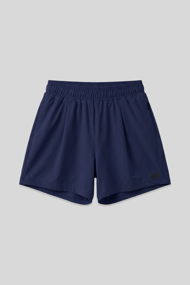 İndigo Gizli Cep Fermuarlı Rahat Form Kadın Şort - 91014 - 1